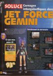 Scan of the walkthrough of Jet Force Gemini published in the magazine X64 HS09, page 1