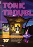 Scan of the walkthrough of Tonic Trouble published in the magazine X64 HS09, page 1