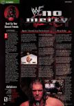 Scan of the walkthrough of WWF No Mercy published in the magazine Expert Gamer 78, page 1