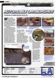 Scan of the review of Automobili Lamborghini published in the magazine Ultra Game Players 106, page 1