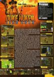 Scan of the preview of Duke Nukem Zero Hour published in the magazine Game Informer 71, page 1