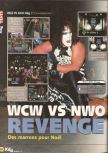 Scan of the review of WCW/NWO Revenge published in the magazine X64 13, page 1