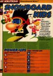 Scan of the walkthrough of Snowboard Kids published in the magazine 64 Solutions 04, page 1