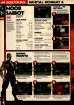 Scan of the walkthrough of Mortal Kombat 4 published in the magazine 64 Solutions 07, page 11