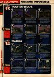 Scan of the walkthrough of Mission: Impossible published in the magazine 64 Solutions 07, page 13