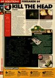 Scan of the walkthrough of Forsaken published in the magazine 64 Solutions 07, page 5