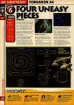 Scan of the walkthrough of Forsaken published in the magazine 64 Solutions 07, page 7