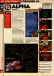 Scan of the walkthrough of Forsaken published in the magazine 64 Solutions 07, page 13