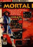 Scan of the walkthrough of Mortal Kombat 4 published in the magazine 64 Solutions 07, page 1