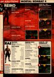 Scan of the walkthrough of Mortal Kombat 4 published in the magazine 64 Solutions 07, page 5