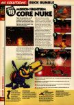 Scan of the walkthrough of Buck Bumble published in the magazine 64 Solutions 08, page 14