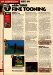 Scan de la soluce de Gex 64: Enter the Gecko paru dans le magazine 64 Solutions 08, page 11