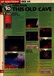 Scan de la soluce de Gex 64: Enter the Gecko paru dans le magazine 64 Solutions 08, page 15