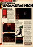 Scan de la soluce de Gex 64: Enter the Gecko paru dans le magazine 64 Solutions 08, page 17