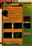 Scan de la soluce de Gex 64: Enter the Gecko paru dans le magazine 64 Solutions 08, page 23