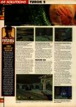 Scan of the walkthrough of Turok 2: Seeds Of Evil published in the magazine 64 Solutions 09, page 9