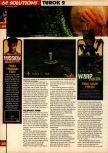 Scan of the walkthrough of Turok 2: Seeds Of Evil published in the magazine 64 Solutions 09, page 25
