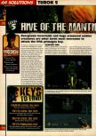 Scan of the walkthrough of Turok 2: Seeds Of Evil published in the magazine 64 Solutions 09, page 33