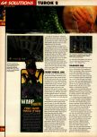 Scan of the walkthrough of Turok 2: Seeds Of Evil published in the magazine 64 Solutions 09, page 37