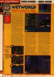Scan of the walkthrough of Duke Nukem Zero Hour published in the magazine 64 Solutions 13, page 9