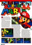 Scan of the review of Super Mario 64 published in the magazine Electronic Gaming Monthly 086, page 2