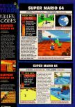 Scan of the walkthrough of Super Mario 64 published in the magazine Electronic Gaming Monthly 087, page 2