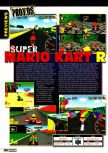 Scan of the preview of Mario Kart 64 published in the magazine Electronic Gaming Monthly 089, page 1