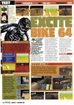 Scan of the review of Excitebike 64 published in the magazine Consoles Max 14, page 1