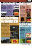 Scan of the review of Operation WinBack published in the magazine Consoles Max 14, page 1