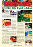 Scan of the review of NBA Live 99 published in the magazine GamePro 123, page 1