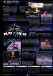 Scan of the review of WCW Mayhem published in the magazine GamePro 134, page 1