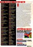 Scan of the article The best of '96 published in the magazine Electronic Gaming Monthly 092, page 6