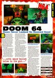 Scan of the preview of Doom 64 published in the magazine Electronic Gaming Monthly 092, page 1