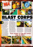 Scan de la preview de Blast Corps paru dans le magazine Electronic Gaming Monthly 093, page 1