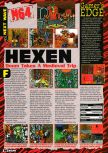 Scan of the preview of Hexen published in the magazine Electronic Gaming Monthly 093, page 1