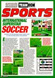 Scan of the preview of International Superstar Soccer 64 published in the magazine Electronic Gaming Monthly 094, page 1