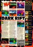 Scan of the preview of Dark Rift published in the magazine Electronic Gaming Monthly 095, page 1