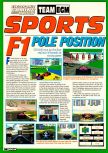 Scan de la preview de F1 Pole Position 64 paru dans le magazine Electronic Gaming Monthly 095, page 1