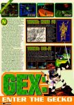 Scan of the preview of Gex 64: Enter the Gecko published in the magazine Electronic Gaming Monthly 096, page 1