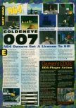 Scan of the preview of Goldeneye 007 published in the magazine Electronic Gaming Monthly 098, page 1