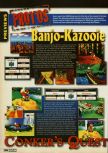 Scan of the preview of Banjo-Kazooie published in the magazine Electronic Gaming Monthly 098, page 1
