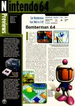Scan of the preview of Bomberman 64 published in the magazine Electronic Gaming Monthly 101, page 1