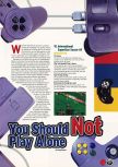 Scan of the article 10 games you should not play alone published in the magazine Electronic Gaming Monthly 103, page 2