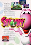 Scan of the preview of Yoshi's Story published in the magazine Electronic Gaming Monthly 104, page 4