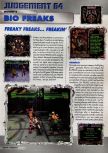 Scan of the review of Bio F.R.E.A.K.S. published in the magazine Q64 2, page 1