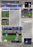 Scan du test de Mike Piazza's Strike Zone paru dans le magazine Q64 2, page 1