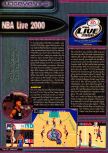 Scan of the review of NBA Live 2000 published in the magazine Q64 6, page 1