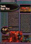 Scan of the review of Turok: Rage Wars published in the magazine Q64 6, page 1