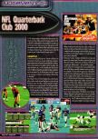 Scan of the review of NFL Quarterback Club 2000 published in the magazine Q64 6, page 1
