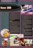 Scan du test de NASCAR 2000 paru dans le magazine Q64 6, page 1